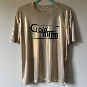 Gold Iridescent tee-shirt